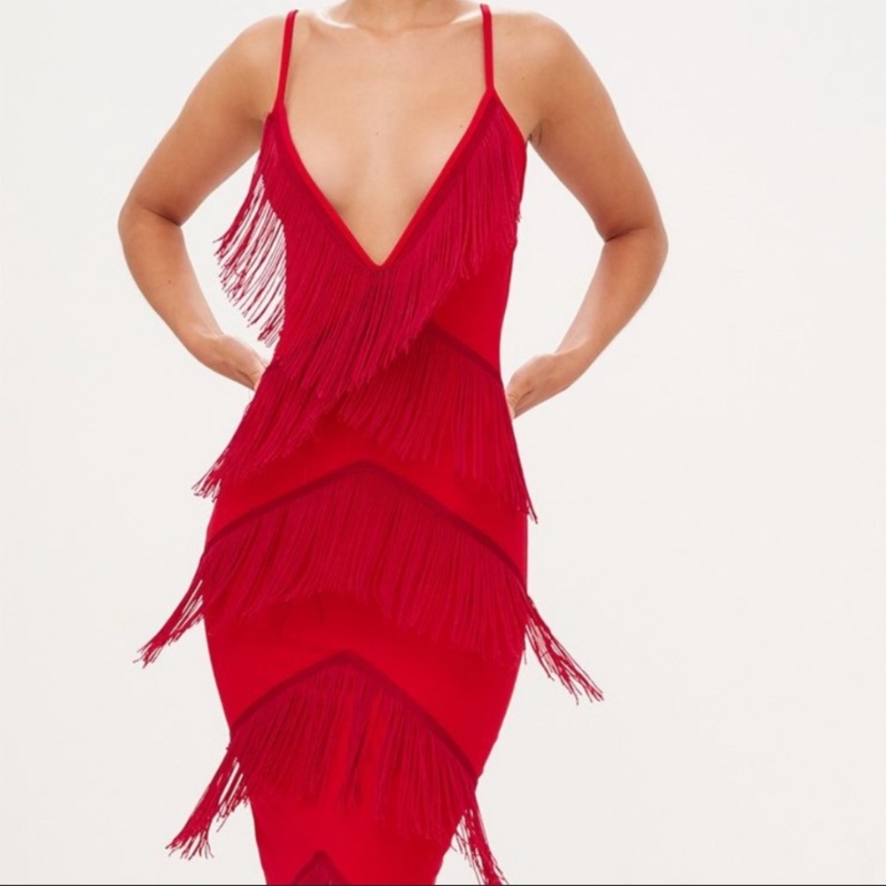 Tassel Midi Dress